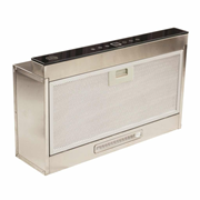 Exaustor Em Inox Com Painel De Vidro e Led 