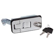 Fechadura de Compressão Tulhas Motorhome Cromada Quadrada Pequena