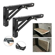 Suporte Dobrável Prateleira Mesa Preto P/ Motorhome Trailer UNIDADE